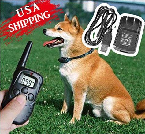 Waterproof Rechargeable Lcd Remote Electric Shock Vibrate Dog Training
