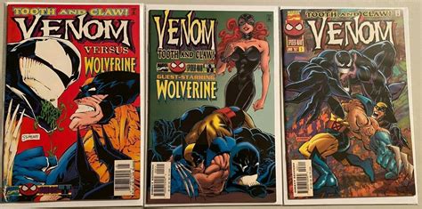 Venom Tooth And Claw Set1 3 80 Vf 1996 Comic Books Modern Age
