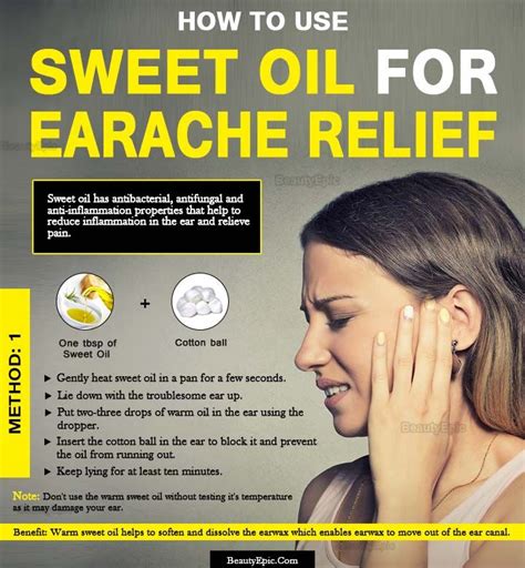 How To Use Sweet Oil For Earache Relief Sweet Oil For Earaches Sweet