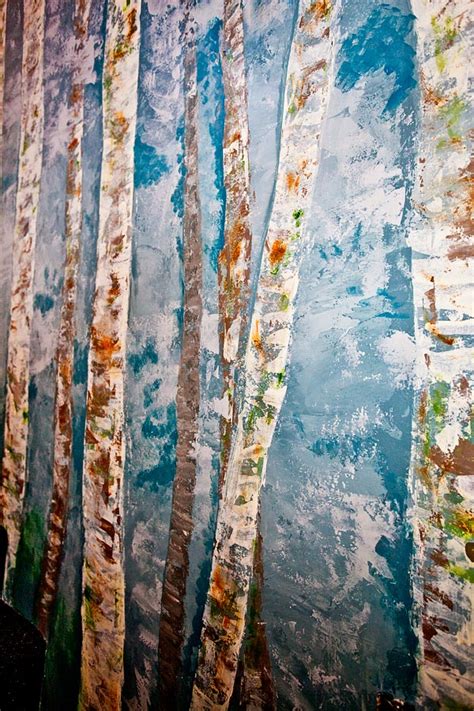 Birch Tree Mural Decorative Painting Portfolio Ellen Ryan