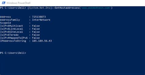 How To Resolve Hostname From Ip Address And Vice Versa With Powershell