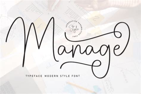 Manage Font By Andikastudio · Creative Fabrica