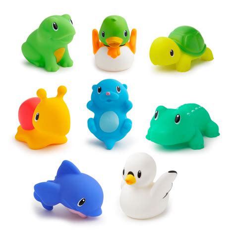 Munchkin Lake Squirts Bath Toy Multi Color 8 Pack
