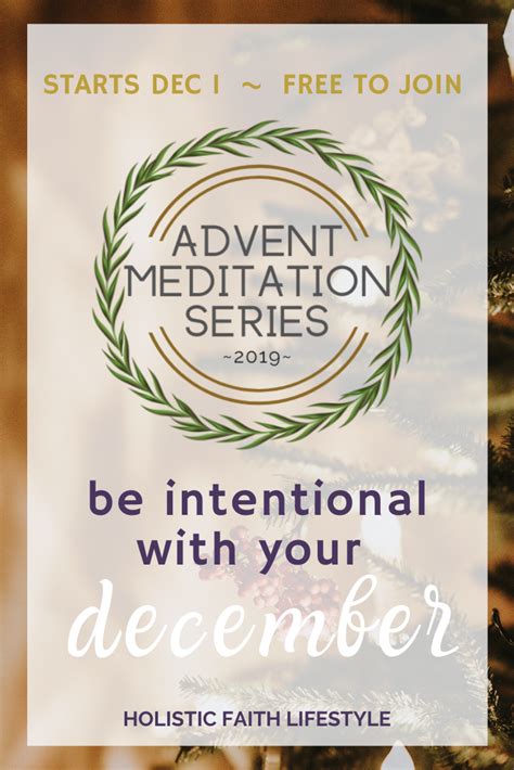 Advent Meditations 2019 Biblical Encouragement Faith Guided Meditation