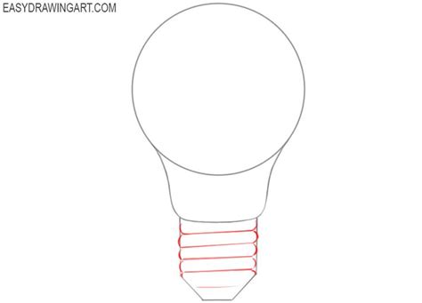 How To Draw A Light Bulb Easy Drawing Art Light Bulb Drawing Light