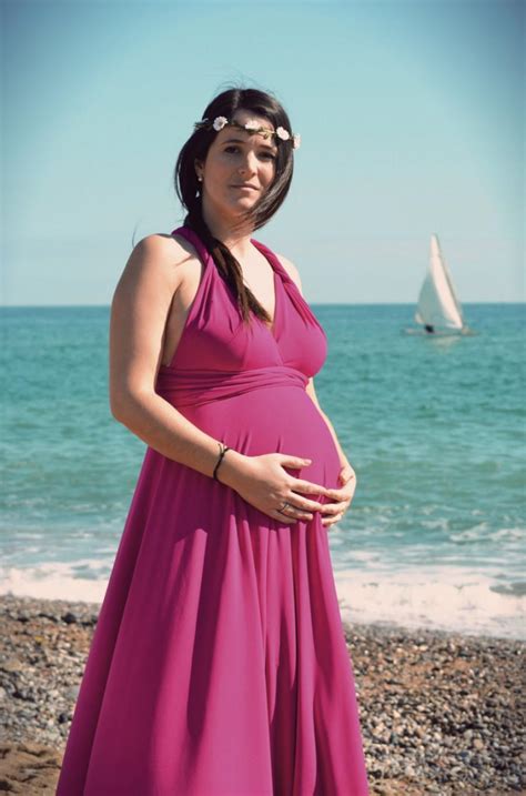 Evening Maternity Dress Pink Maternity Infinity Dress Party Dress Maternity Wrap Dress