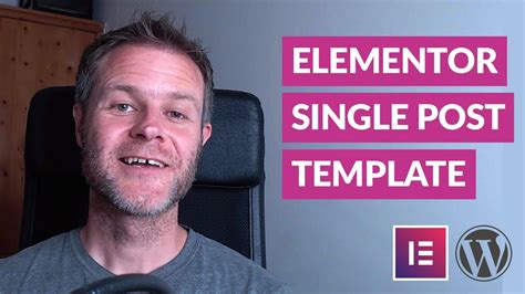 How To Design A Wordpress Single Post Template With Elementor Youtube