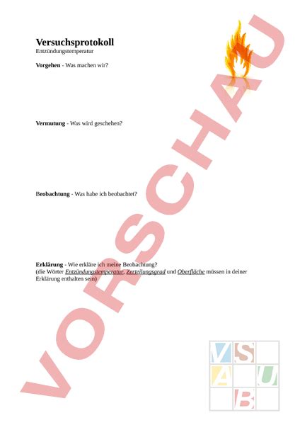 Versuchsprotokoll vorlage fur jede art von. Arbeitsblatt: Versuchsprotokoll Vorlage - Chemie ...