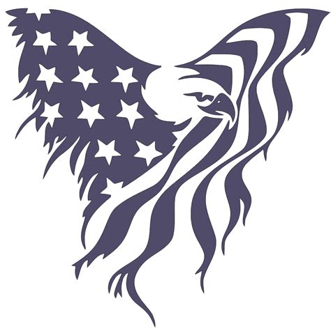 Metal Art Dxf Files Flying Eagle American Flag Dxf Free Vector