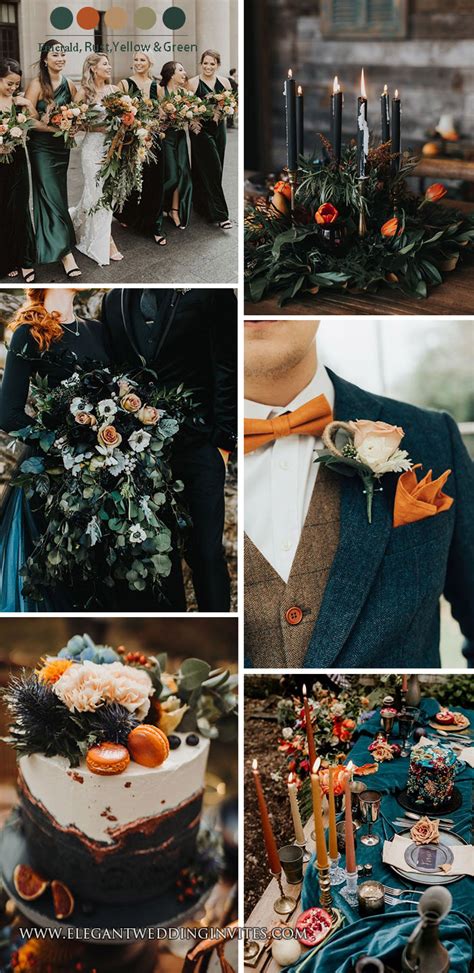 Get Inspired By 10 Chic Moody Wedding Colors For Fall And Winter