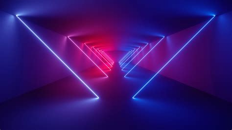 Abstract Huawei Lights Neon 2k Wallpaper Hdwallpaper Desktop