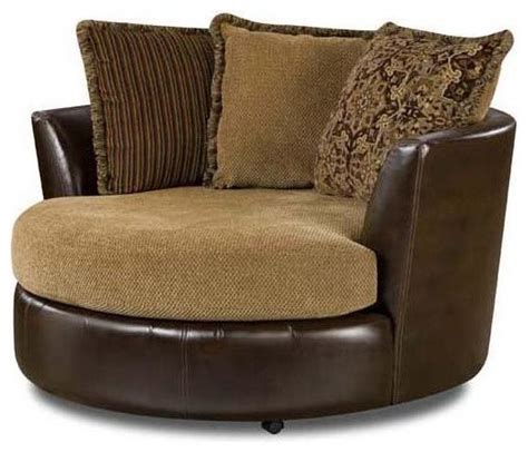 Complement your living room decor with the versatile and comfortable design of the comfort pointe geneva swivel accent chair. Round Swivel Chair - Contemporary - Armchairs And Accent ...