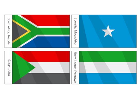 African Flags Printables For Kids Part 11