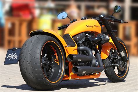 Harley Davidson Dragster Rs Tribute Bike To Lamborghini By Thunderbike