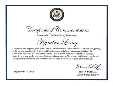 Browse Our Printable Certificate Of Commendation Template Word