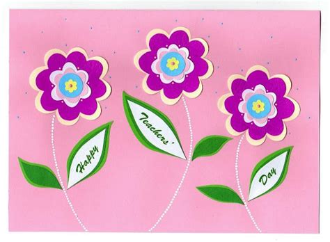 This card is ready and you can also write a message inside of this card. Lin Handmade Greetings Card: Teacher's Day cards | Azlina ...