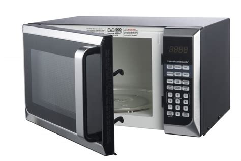 Hamilton Beach 0 9 Cu Ft Stainless Steel Countertop Microwave Oven