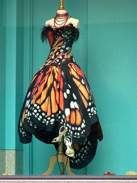 This Is Luly Yang S Trademark Dress A Monarch Butterfly Translated To Silk Also The First