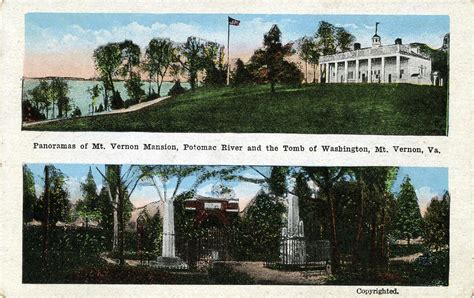 Panoramic Views Of Mount Vernon Va Postmarked 1920 William L Bird