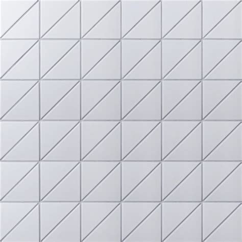 4 Linear Matte White Triangle Tile For Kitchen Island Ant Tile