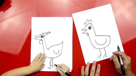 Chicken drawing lessons and step by step drawing tutorials. How To Draw A Chicken - Art For Kids Hub