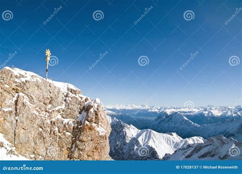 Summit Of A Mountain Stock Image Image Of Capped Bavaria 17028137