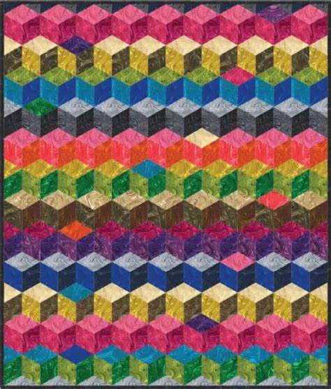 8 Captivating Tumbling Blocks Quilt Patterns I Love Quilting Forever