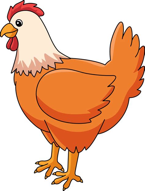 Chicken Cartoon Colored Clipart Illustration 6325752 Vector Art At Vecteezy