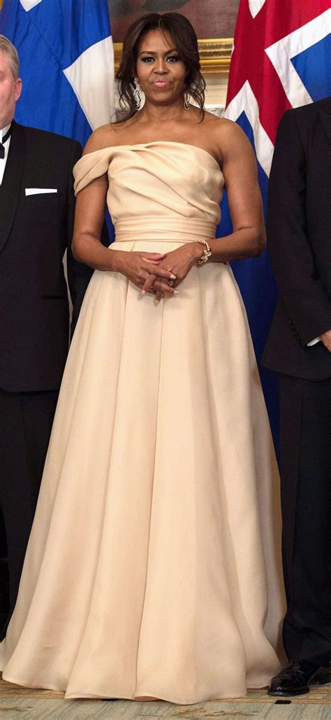 Michelle Obama State Dinner Dresses Through The Years