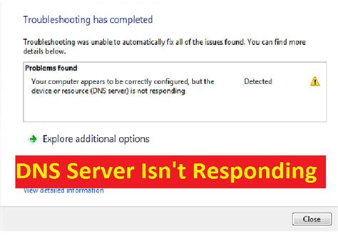 How To Fix DNS Server Not Responding Error Windows