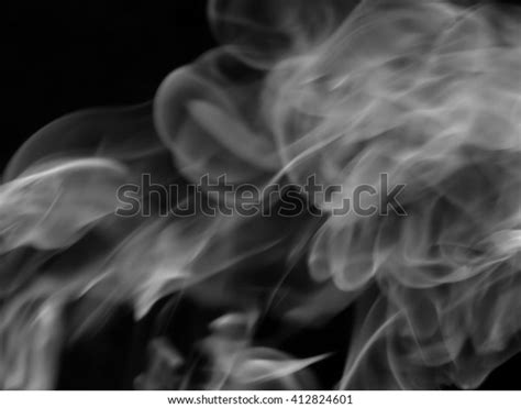 Texture White Smoke Black Background Stock Photo 412824601 Shutterstock