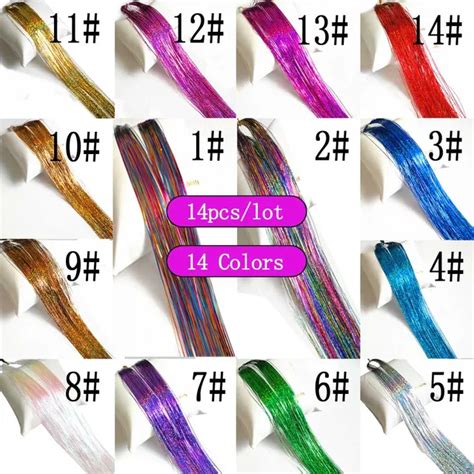 Buy Hair Tinsel Sparkle Holographic Glitter Extensions