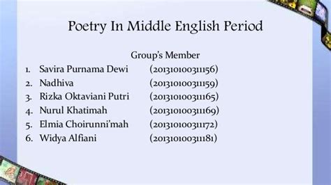 Poetry In Middle English