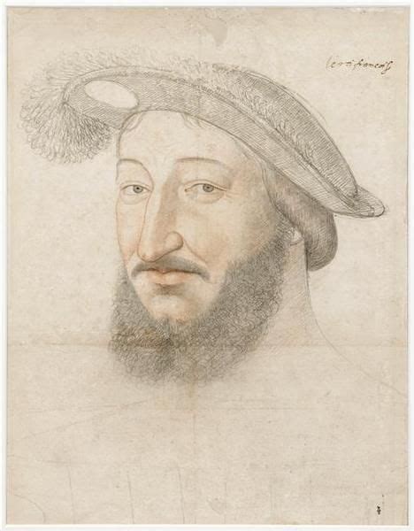Studio Of Jean Clouet Portrait Study Of King Francis I Of France
