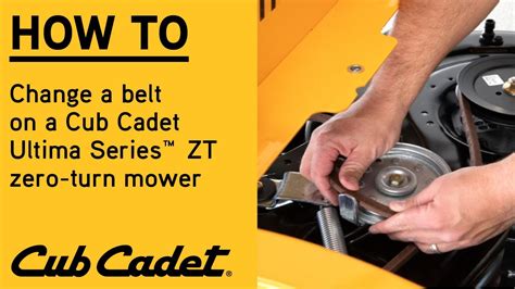 How To Change The Deck Belt On A Cub Cadet Zero Turn Using Model My