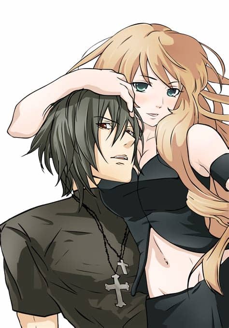 Black is one of the most normal colors when it comes to discussing hair color. Black Haired Boy, And Blonde Girl (anime couples)? | Yahoo ...