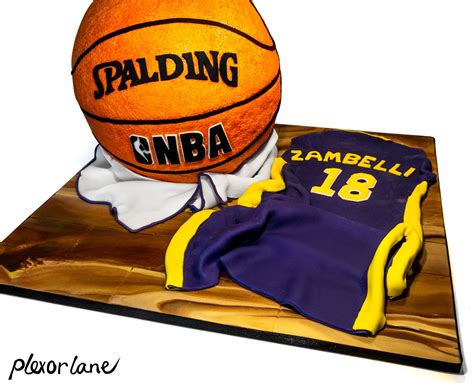 Nba Basketball Cake The Texture Was Achieved By Impressing Each Individual Circle With A Piping