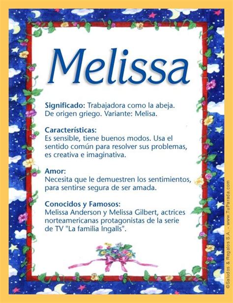 Melissa Significado De Melissa Nombre Melissa Origen Y Significado