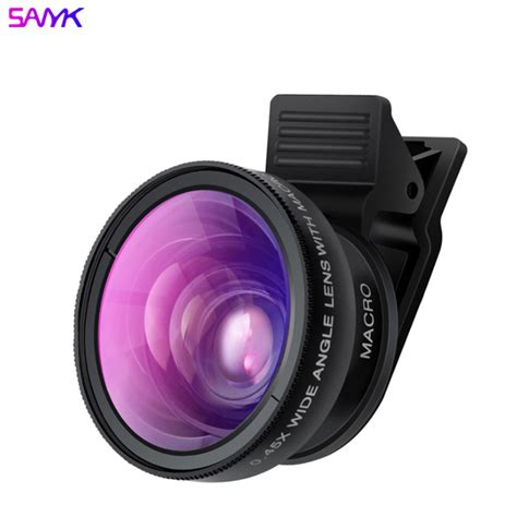 SANYK 0 45x Wide Angle Lens Phone Lenses Clip Lens Macro Lens 2 In 1