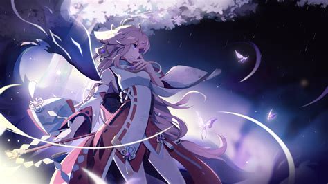 [100+] Yae Miko Wallpapers | Wallpapers.com