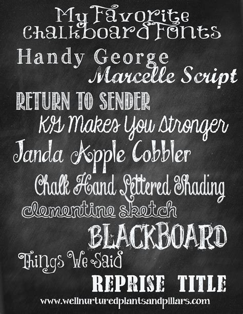 Collection Of Free Chalkboard Fonts