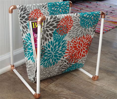 Copper And Wood Magazine Rack Create And Babble