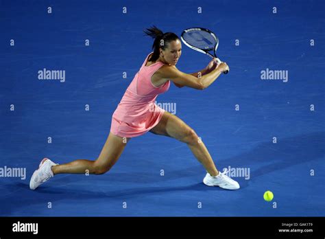 Jelena Jankovic In Action During Her Match Against Casey Dellaqua On