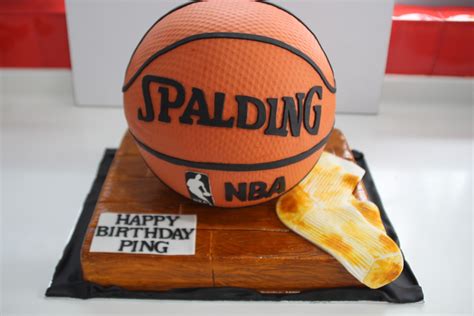 Sculpted Basketball Cake For Celebrity