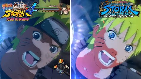 Visuals Graphics Comparison Naruto Ultimate Ninja Storm Series VS Naruto X Boruto Storm