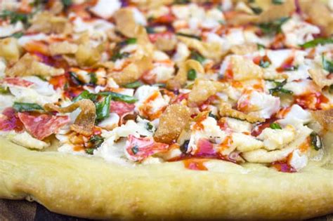 Since my crab claws were frozen, they lack the natural sweetness. Crab Rangoon Pizza with Sweet & Sour Drizzle - Dinner ...