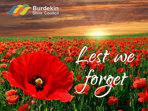 Lest We Forget Anzac Day Anzac Day Lest We Forget Poppies Stock