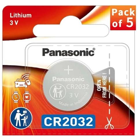 Jual Baterai Kancing Panasonic CR2032 Lithium 3V 5BE Original Batre