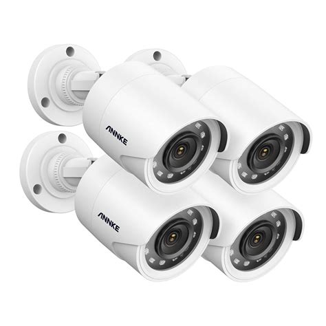 Buy Annke 4 Packed 20mp 1080p 1920tvl Wired Security Camera Kits Hd