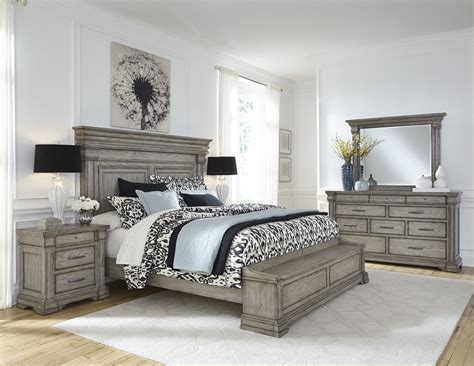Bedroom Sets King Coralayne 6 Piece Bedroom Set King Upholstered Bed